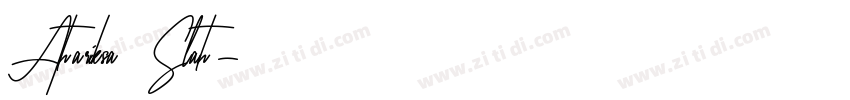 Antariksa Slant字体转换